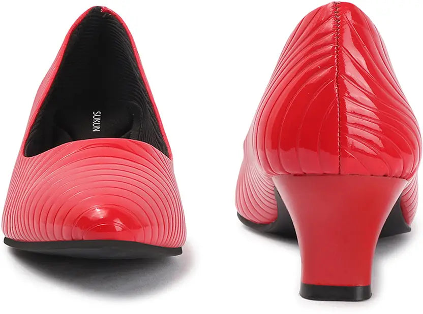 Pointed Toe Red Pumps