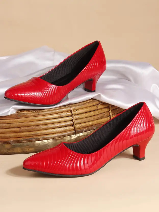Pointed Toe Red Pumps