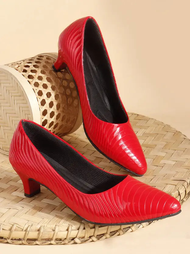 Pointed Toe Red Pumps