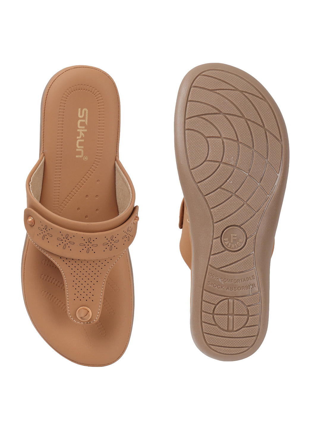 KOLA Beige Flats