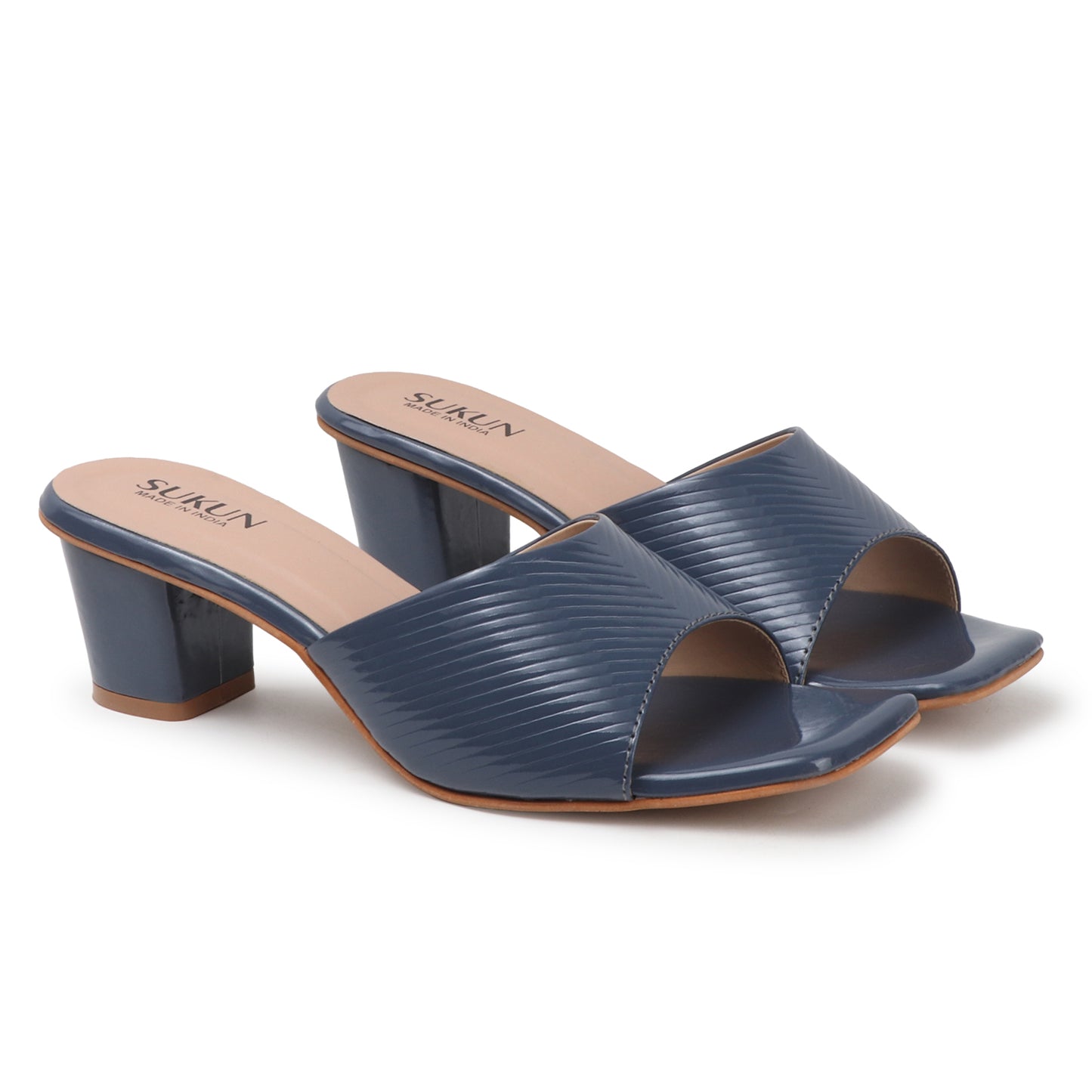 Liner Blue Block Heels