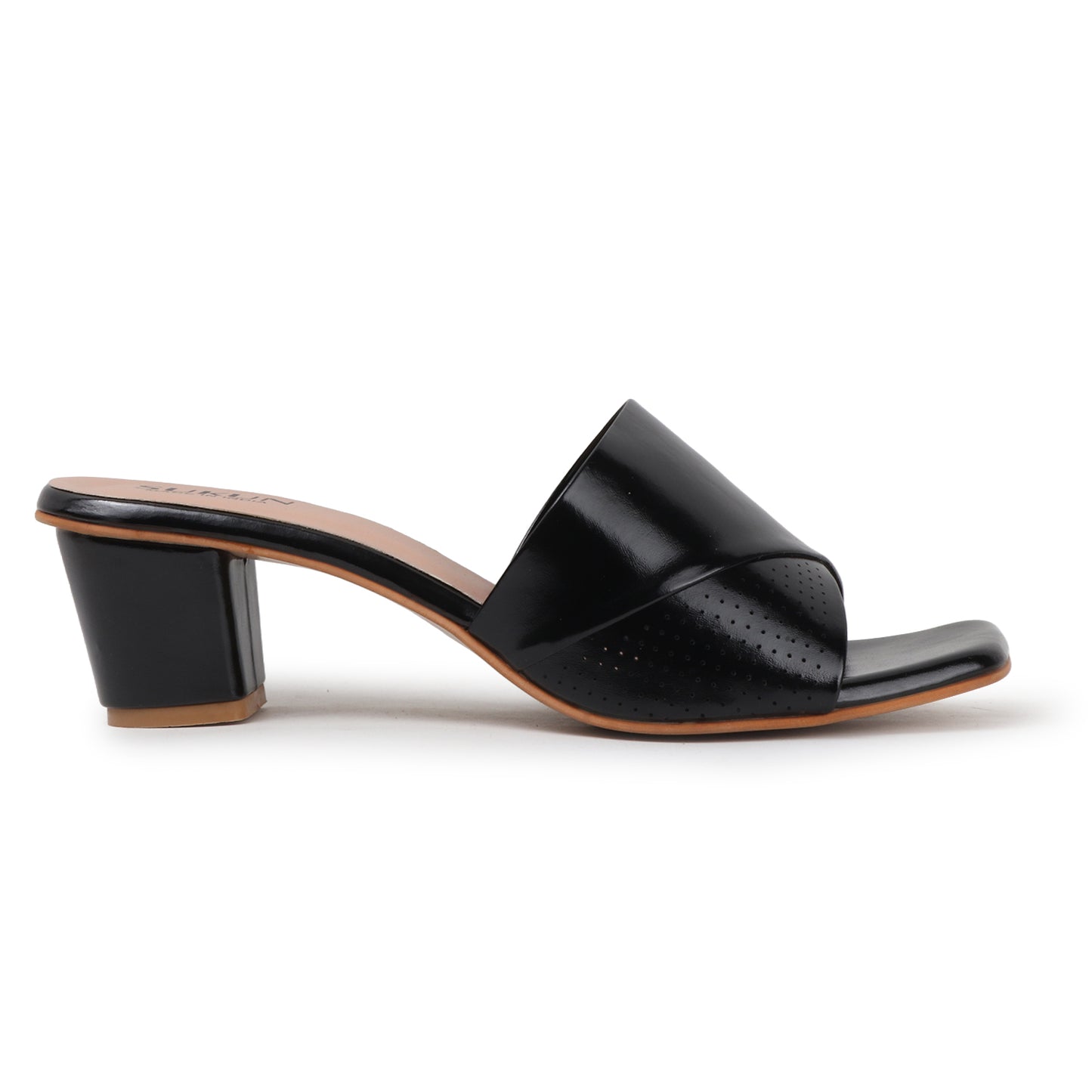 Dane Black Block Heels