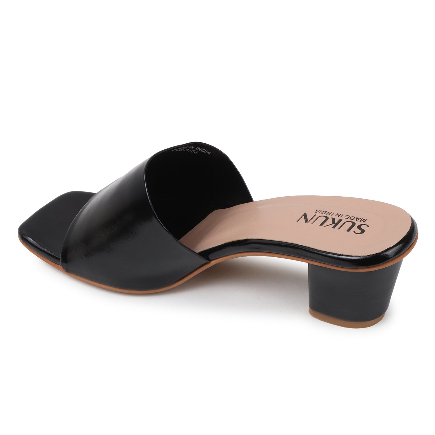 Dane Black Block Heels