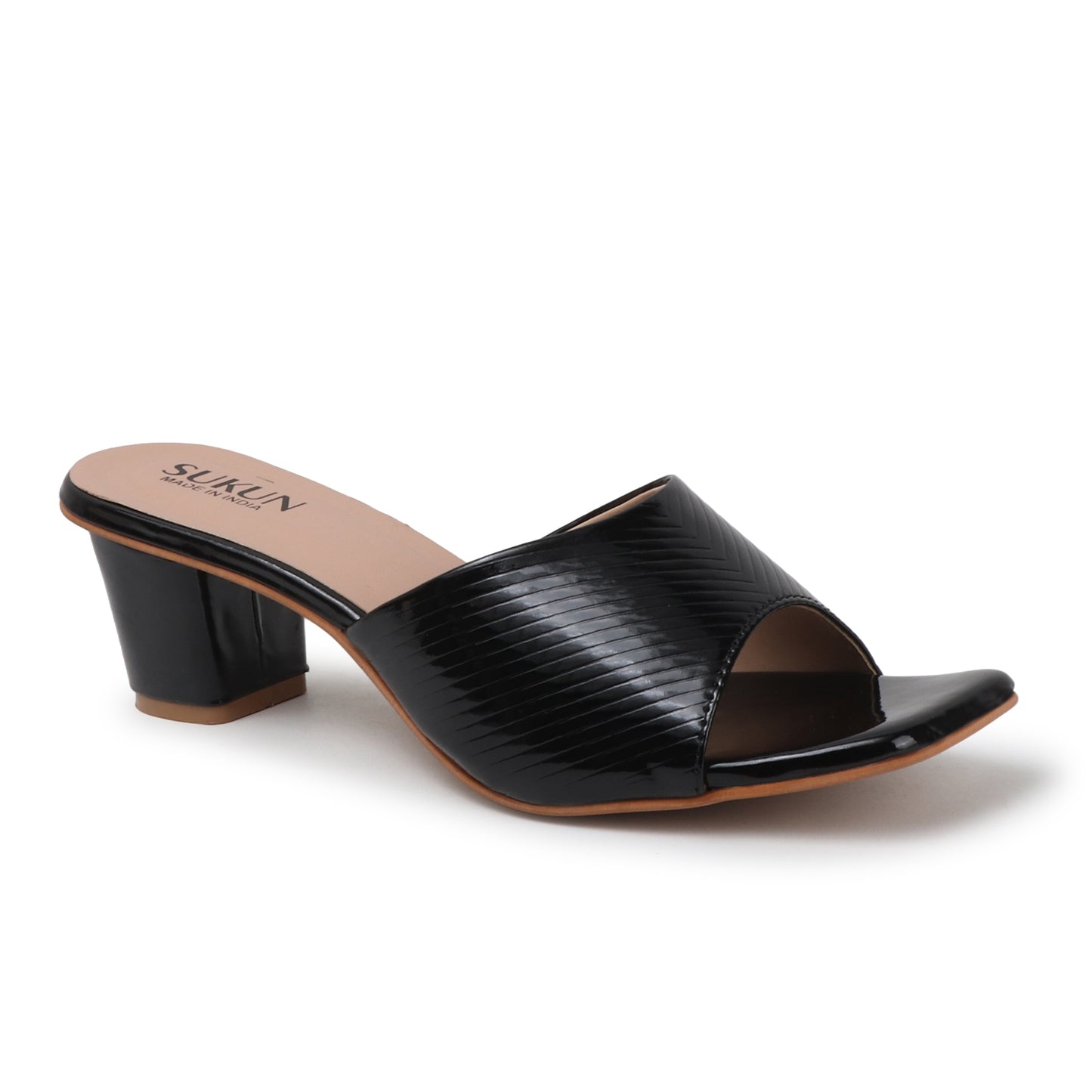 Liner Black Block Heels