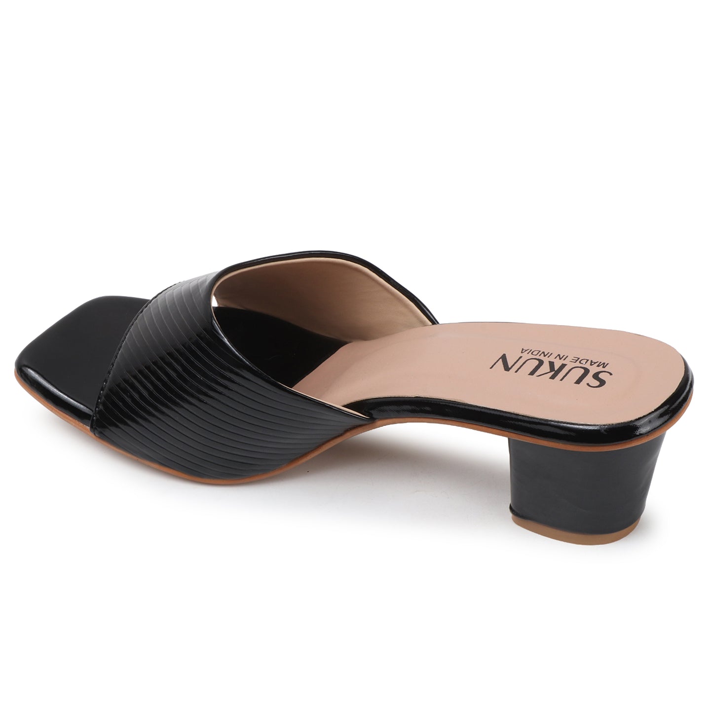 Liner Black Block Heels