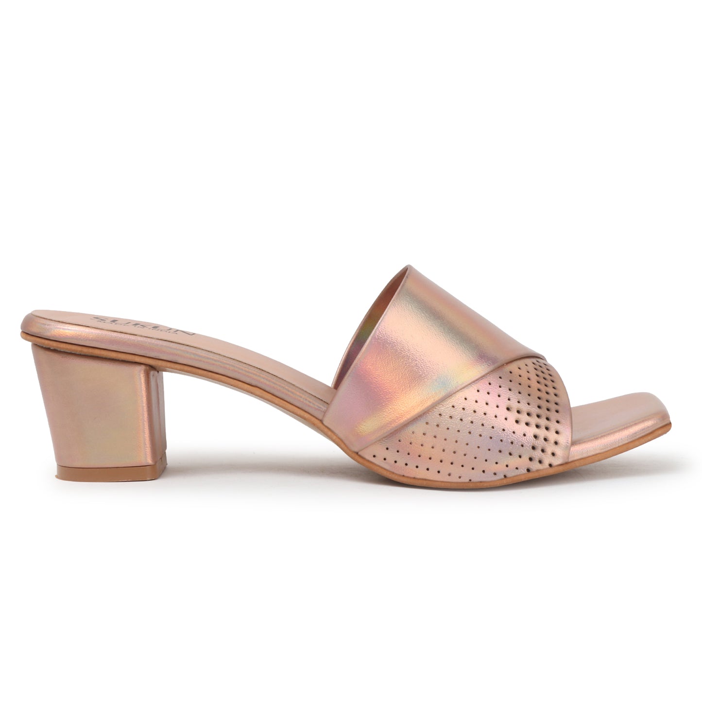 Dane Golden Block Heels
