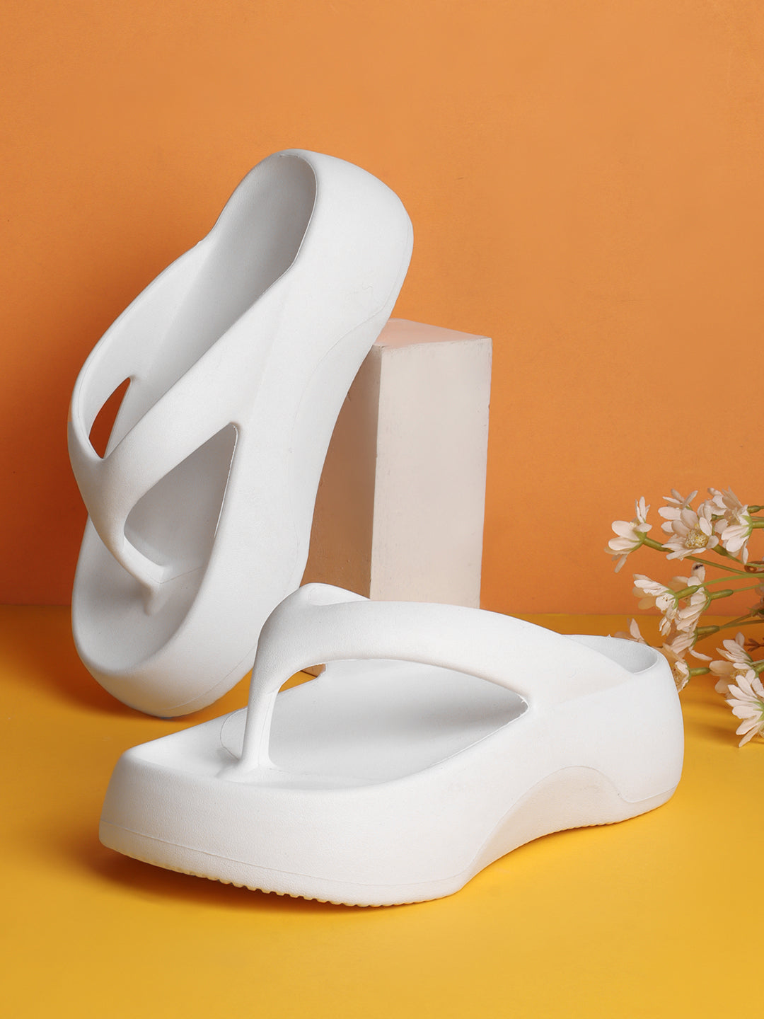 Flip Flops White Slippers