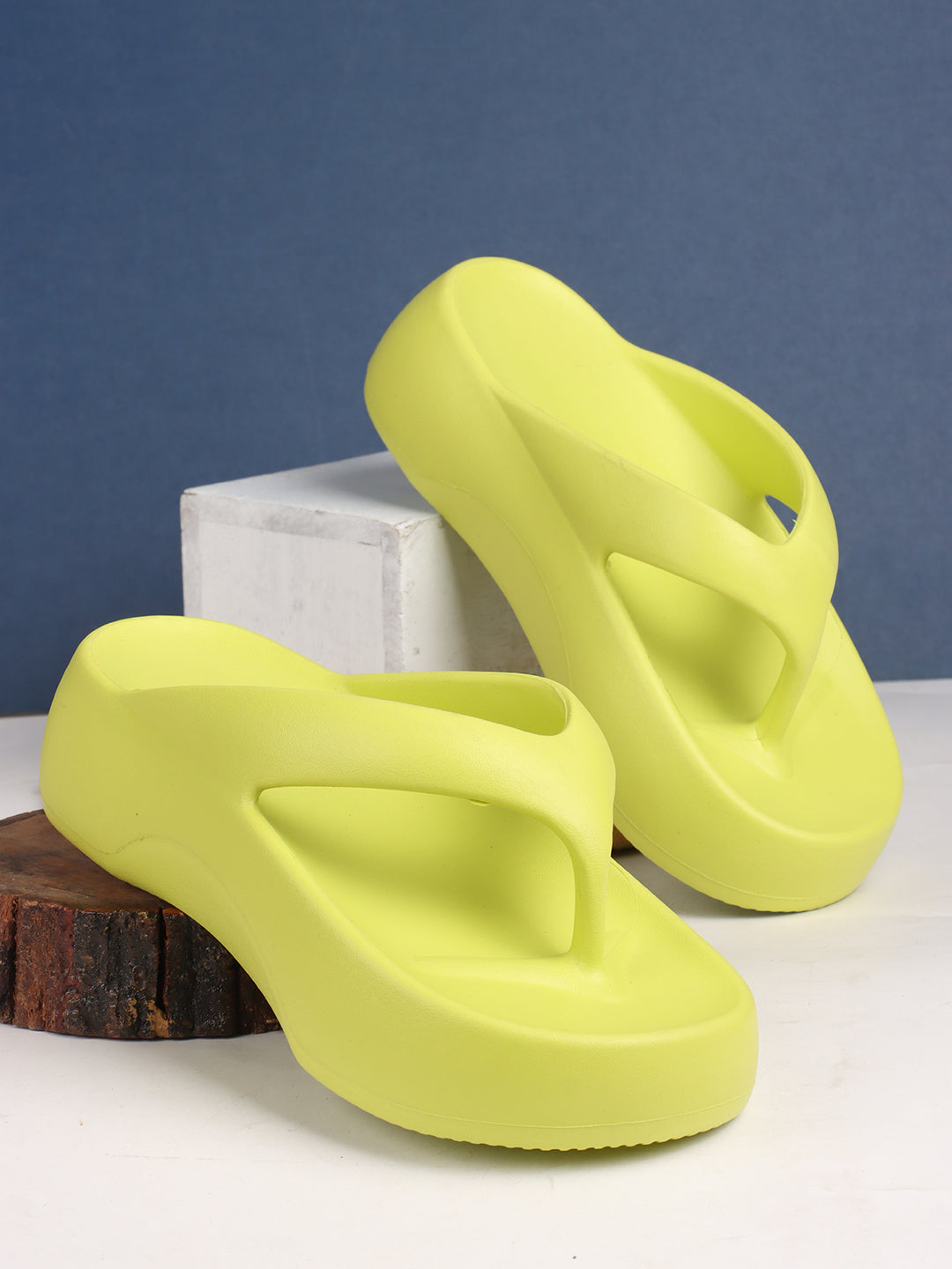 Flip Flops Green Slippers