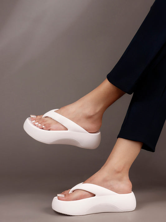 Flip Flops White Slippers