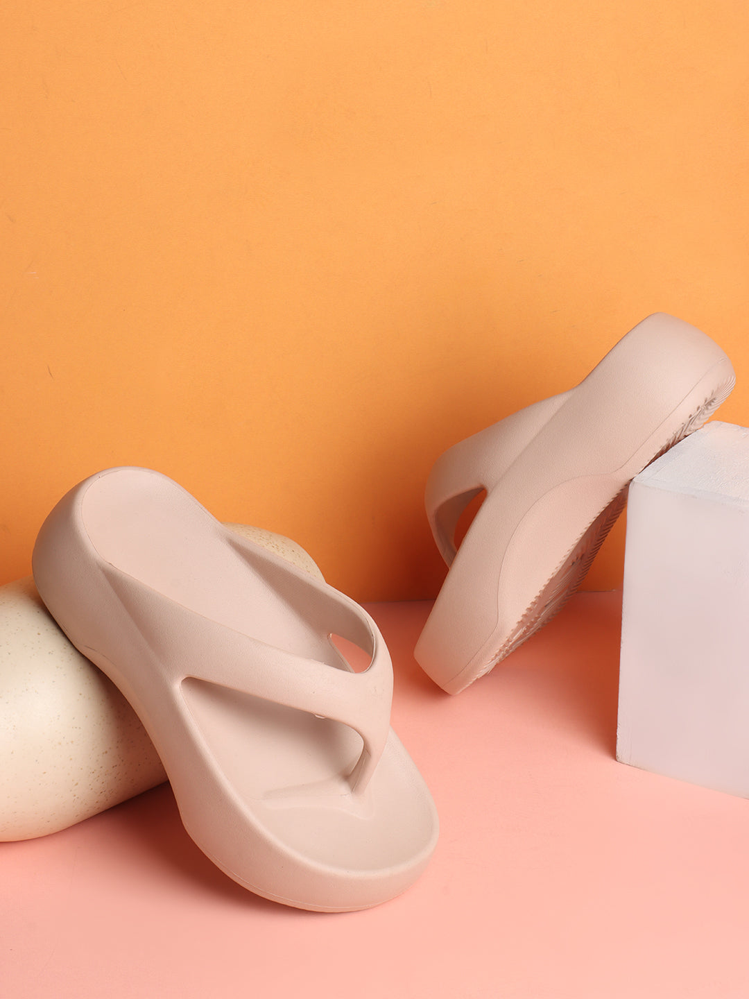 Flip Flops Beige Slippers