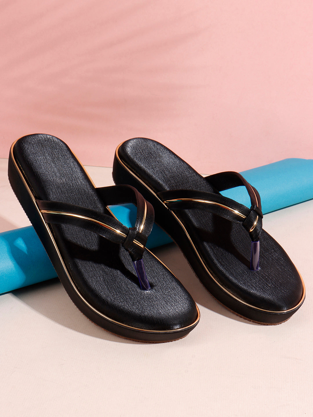 Knot Black Flats