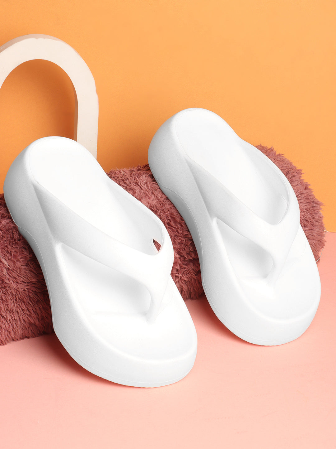 Flip Flops White Slippers