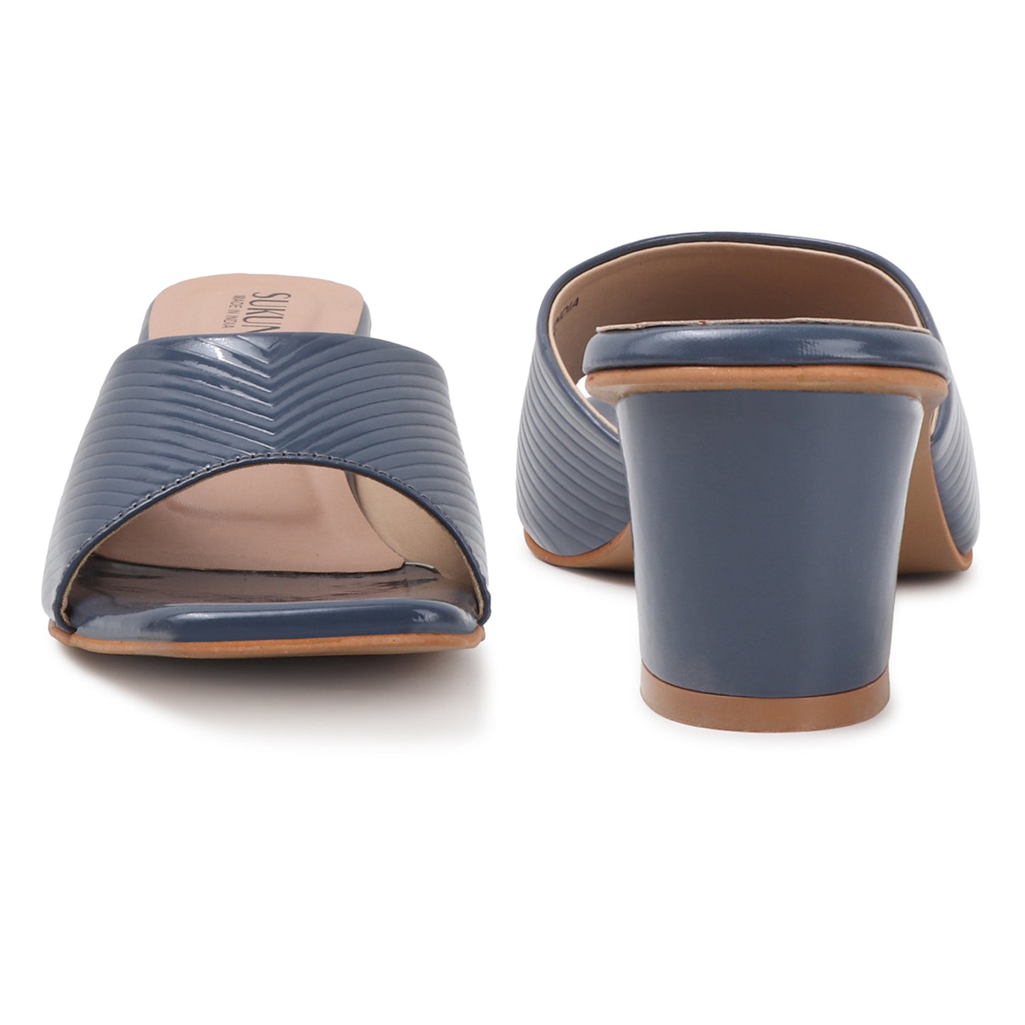Liner Blue Block Heels