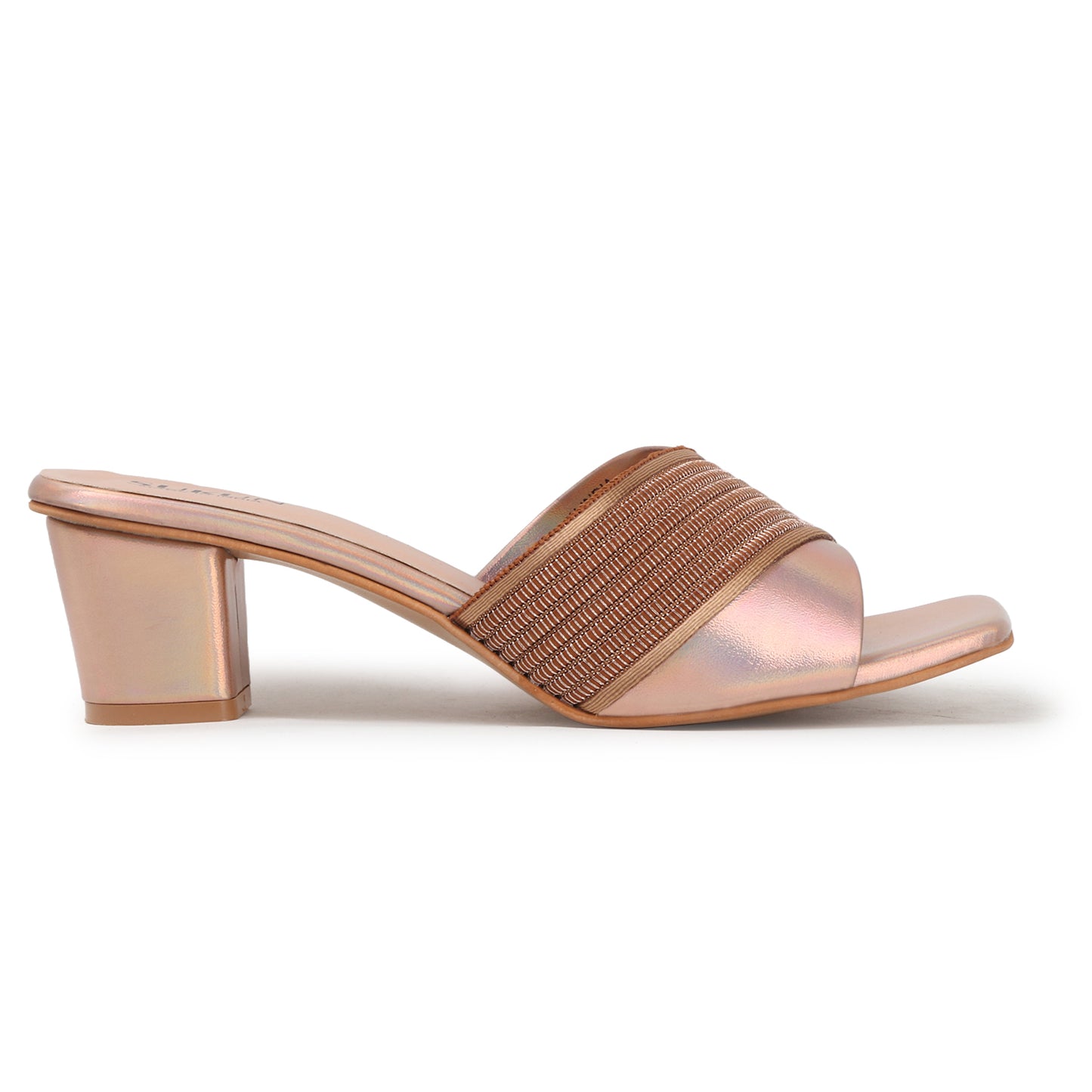 Pine Rose Gold Block Heels