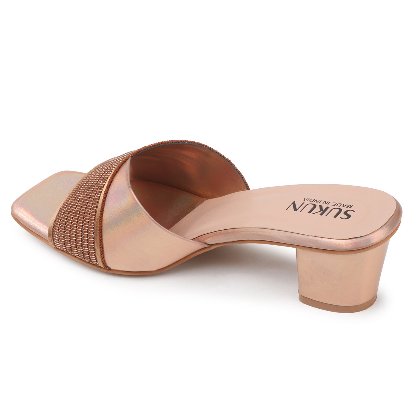 Pine Rose Gold Block Heels