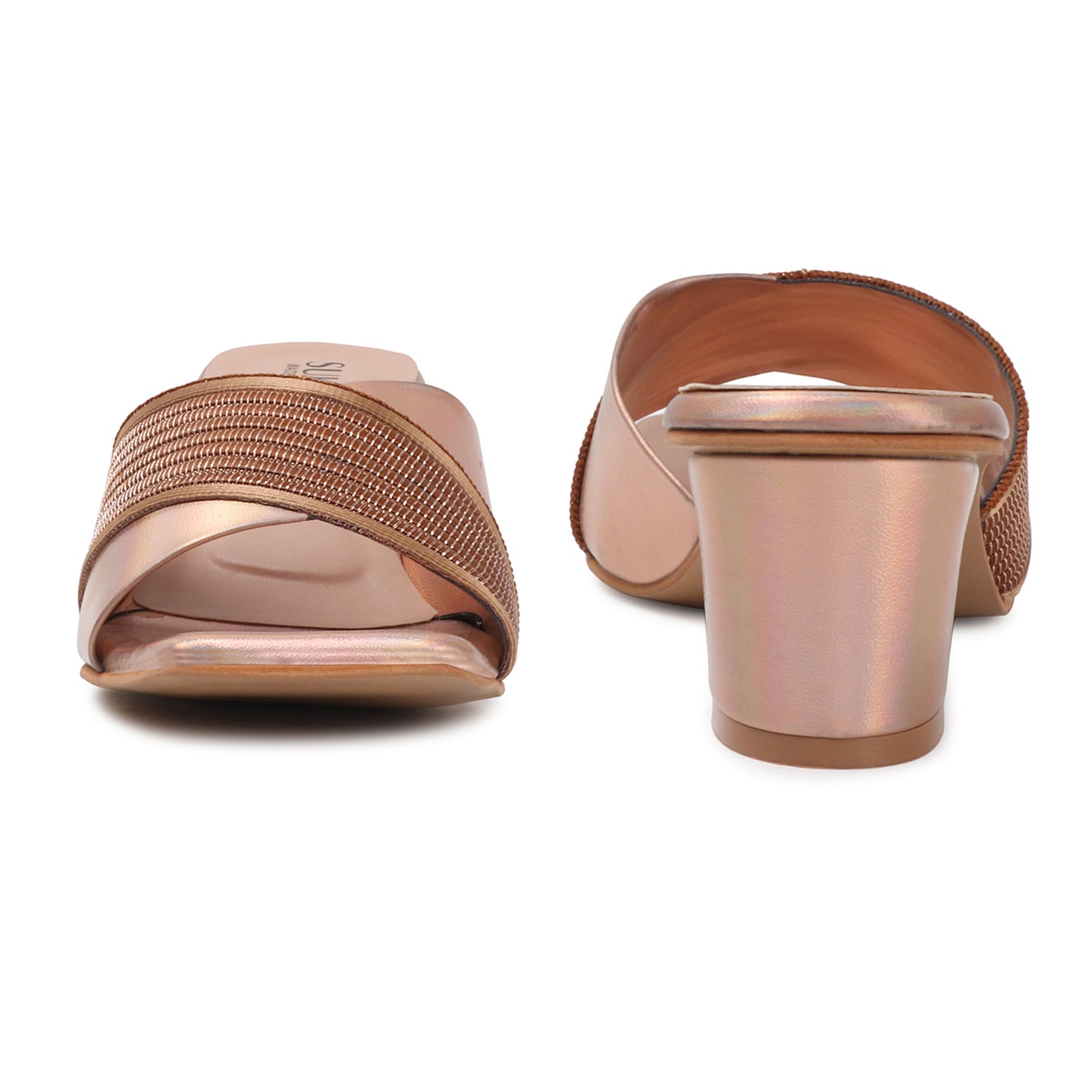 Pine Rose Gold Block Heels