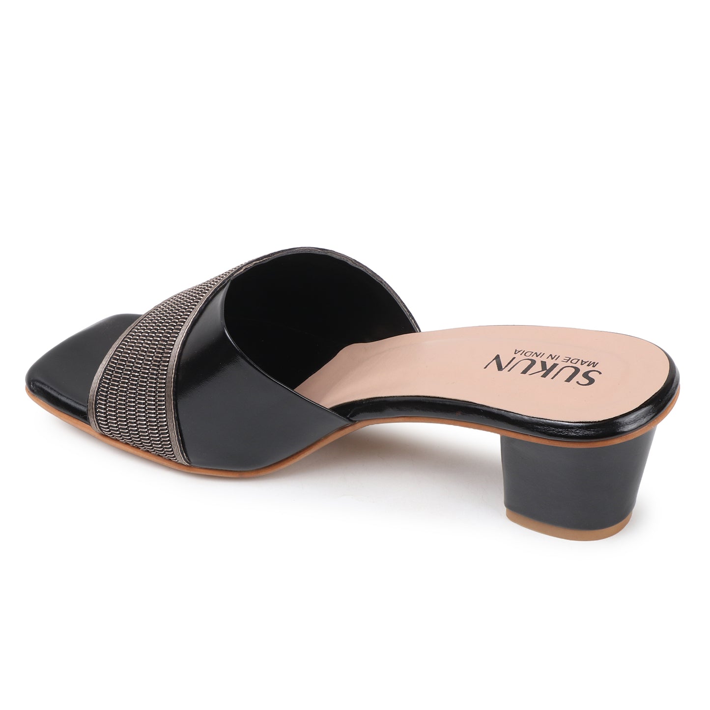 Pine Black Block Heels