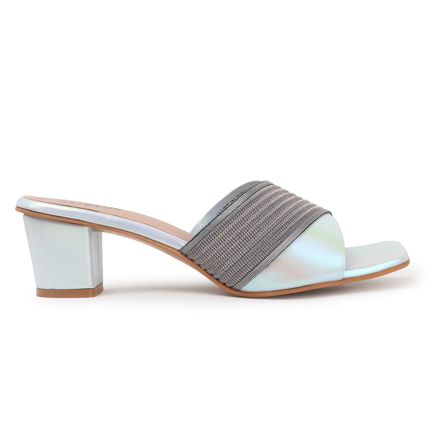 Pine Silver Block Heels