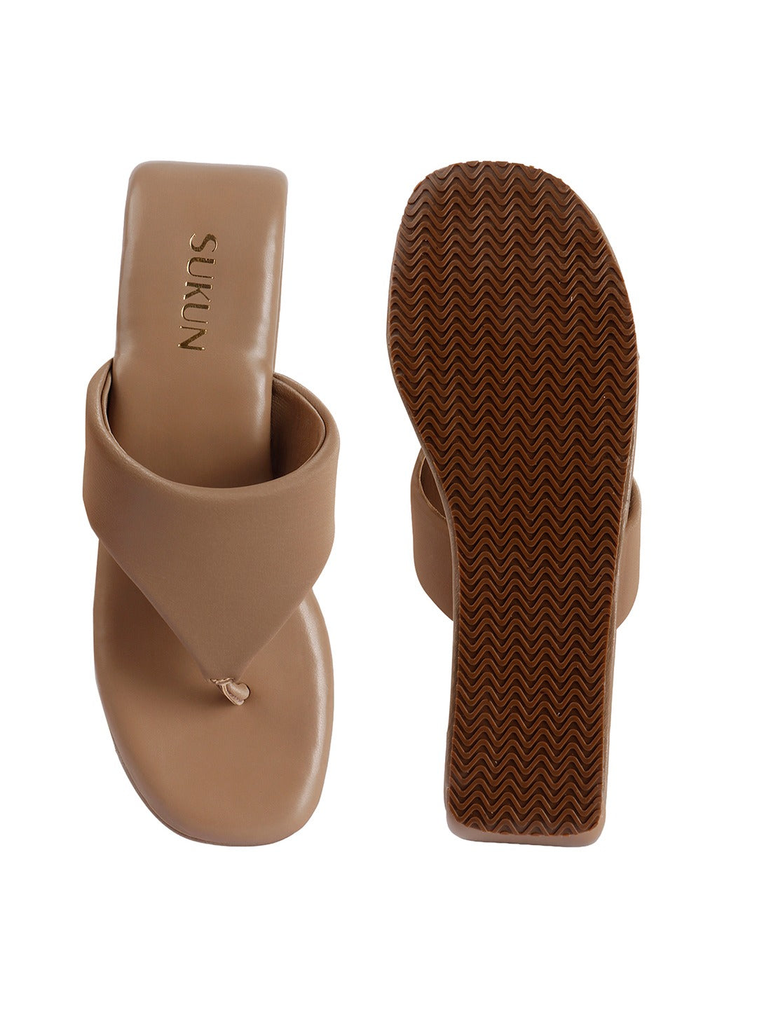 Platform Beige Heels